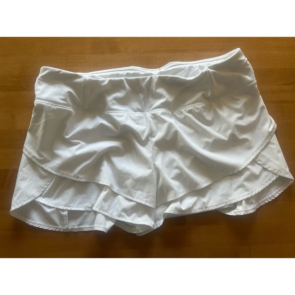 Calia by Carrie Underwood WHITE Stay the Path Tiered Running Shorts Size XL